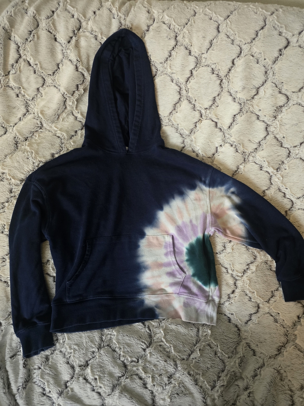 Wildfox Tie-Dye Cropped Hoodie Sz XS EUC 21X20X18
